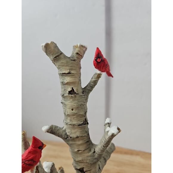 Dept 56 Village Birch Tree Cluster with Two Mailboxes 52631 With Box Cardinals - Picture 12 of 16